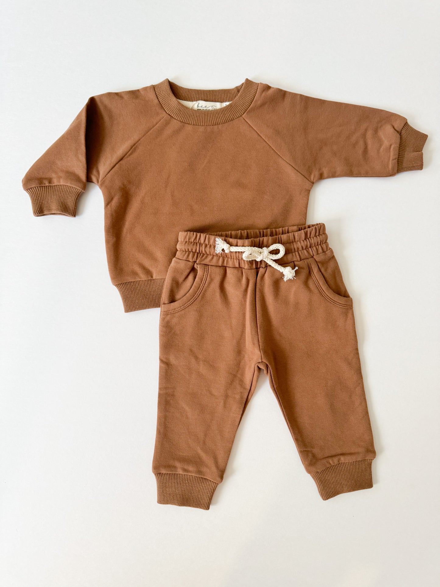 Organic Jogger Set Mocha